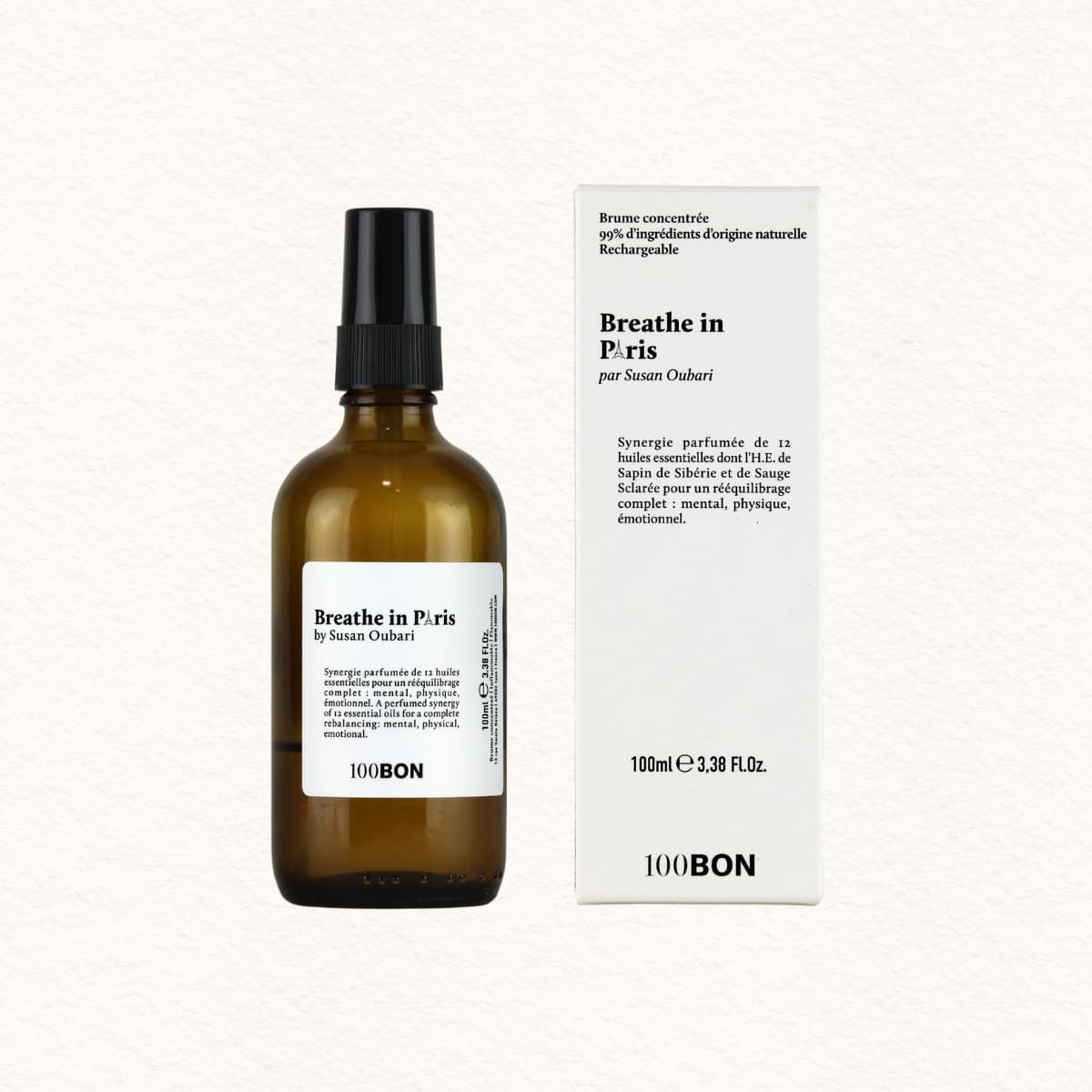 Brume naturelle d’intérieur - Breathe in Paris - Spray et boîte
