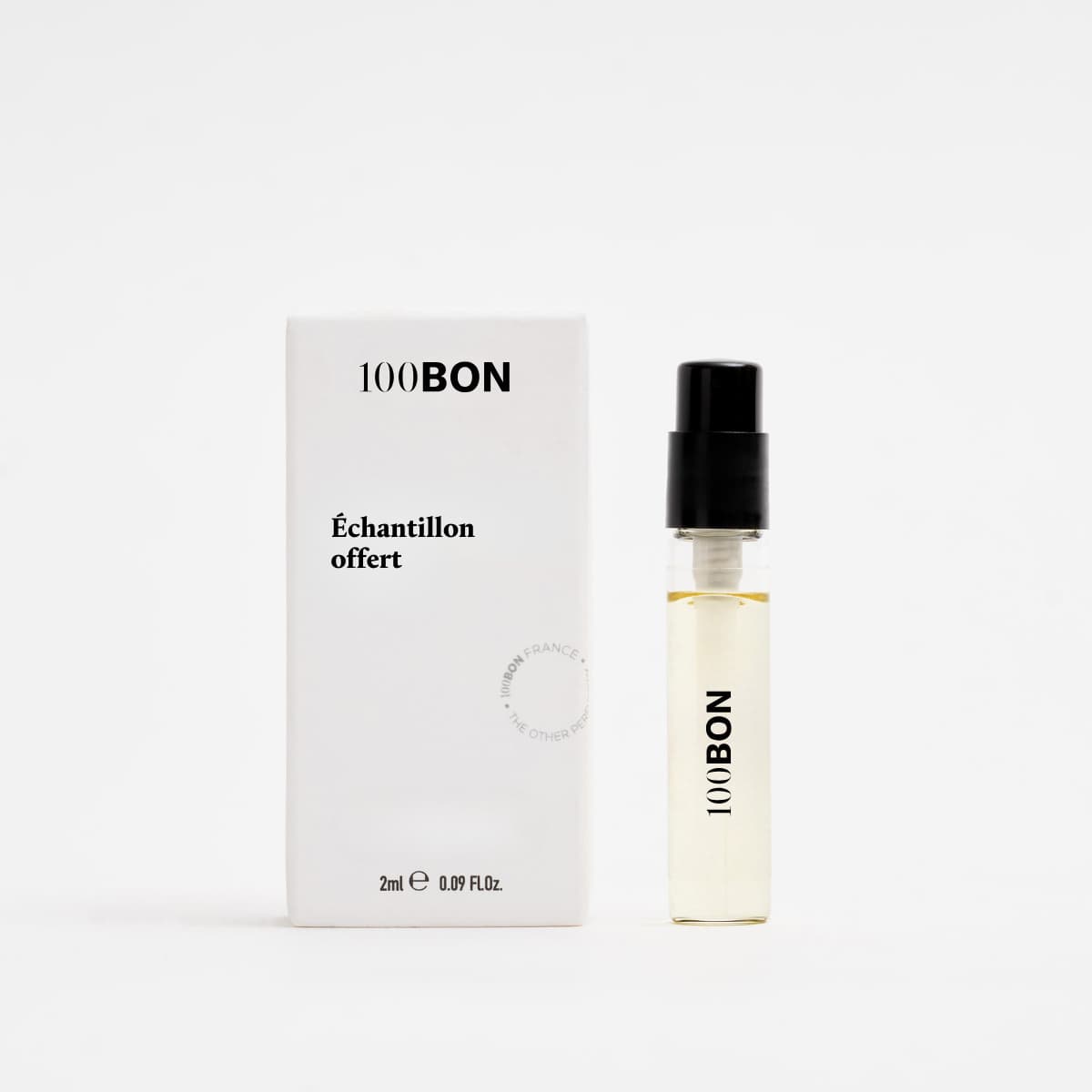 Packshot échantillon parfum naturel