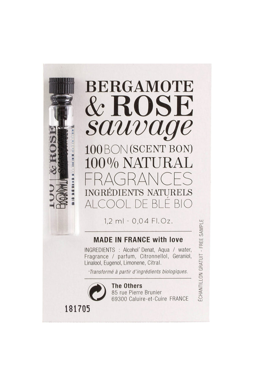 Bergamote & Rose sauvage 1,2ml