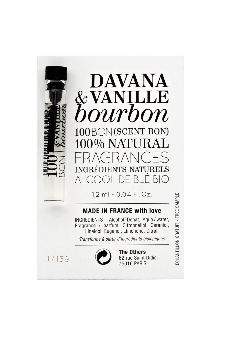 Davana & Vanille bourbon 1,2ml