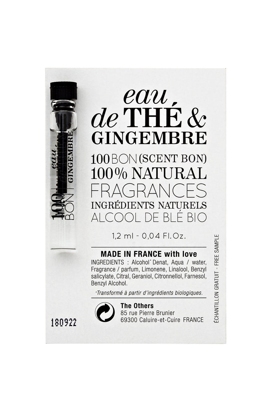 Eau de Thé & GIngembre 1,2ml